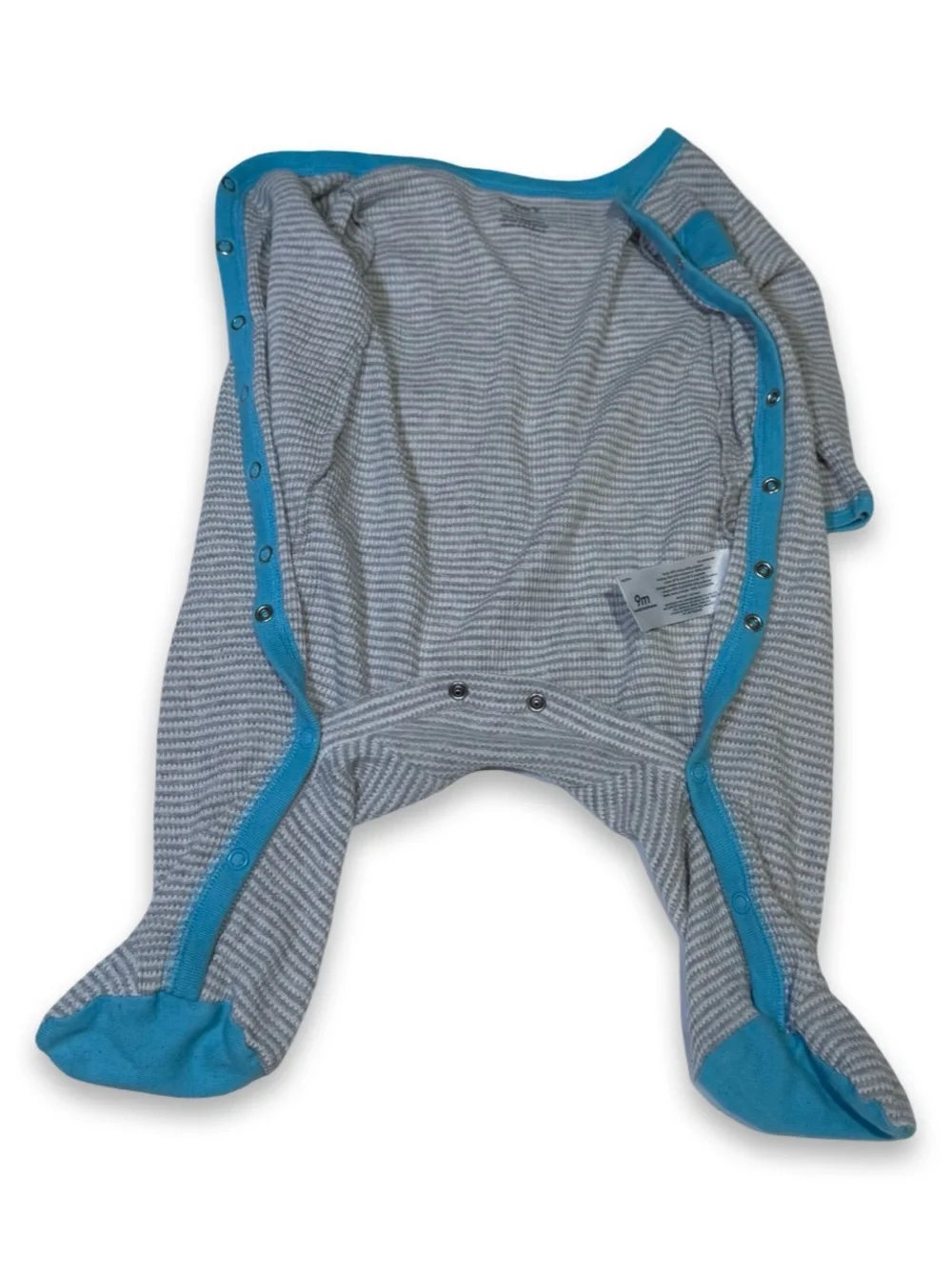 Waffle-Knit Footed PJs with Pocket — Carter's, 9M